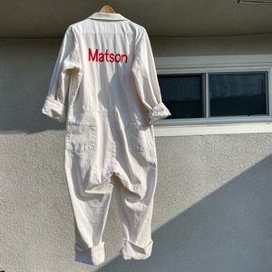 Vintage White Matson Coveralls
